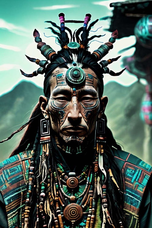 Cyber Shaman by Ciro Negrogni on Tensor.Art
