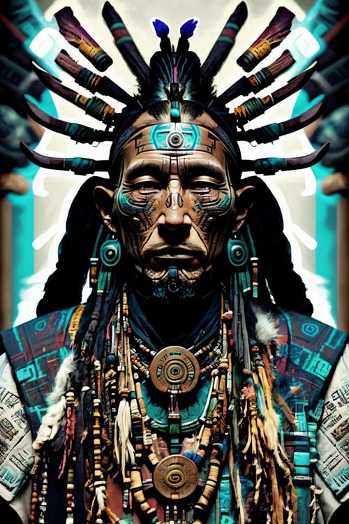 Cyber Shaman by Ciro Negrogni on Tensor.Art