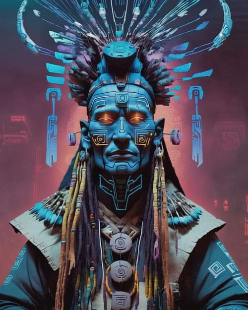 Cyber Shaman by Ciro Negrogni on Tensor.Art