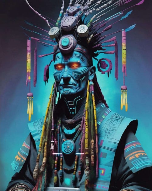 Cyber Shaman by Ciro Negrogni on Tensor.Art