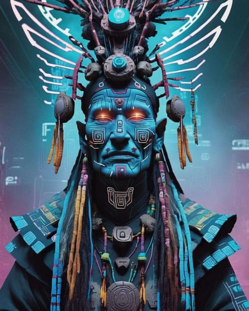 Cyber Shaman by Ciro Negrogni on Tensor.Art