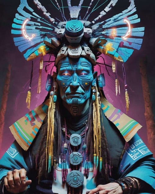 Cyber Shaman by Ciro Negrogni on Tensor.Art