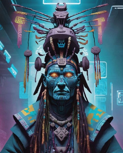 Cyber Shaman by Ciro Negrogni on Tensor.Art
