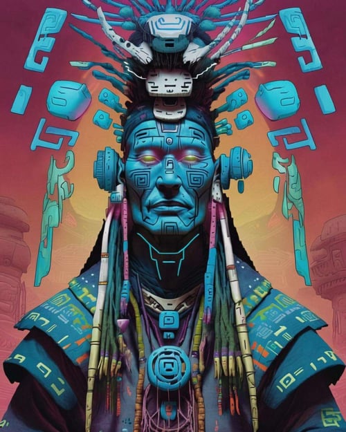 Cyber Shaman by Ciro Negrogni on Tensor.Art