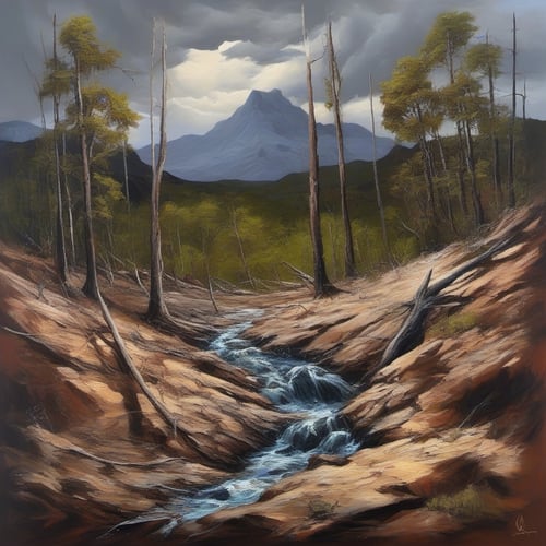 Devasted landscape by agon on Tensor.Art