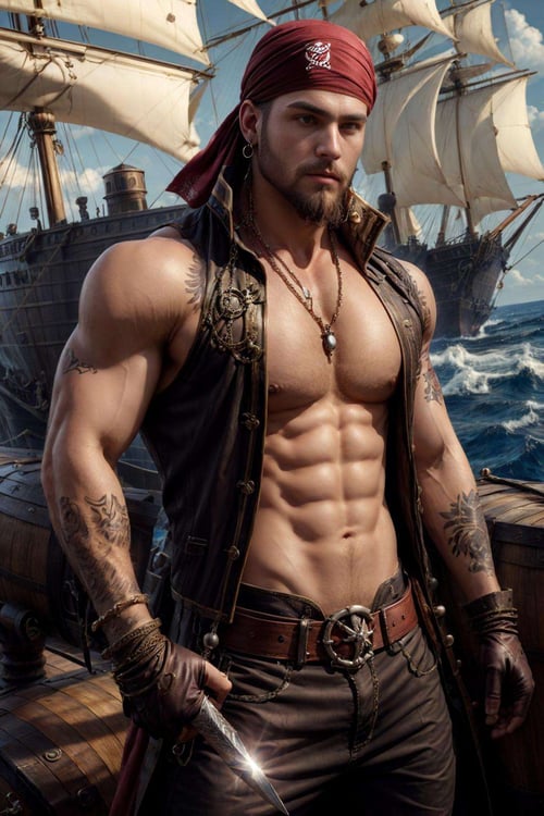 Sexy Pirate by JenssenArt on Tensor.Art