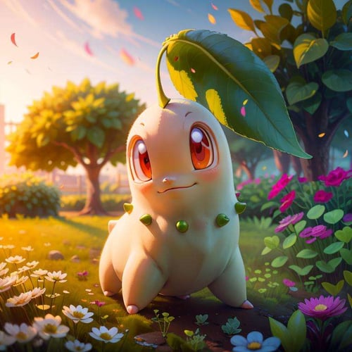 Chikorita Pokemon by Citron Legacy on Tensor.Art