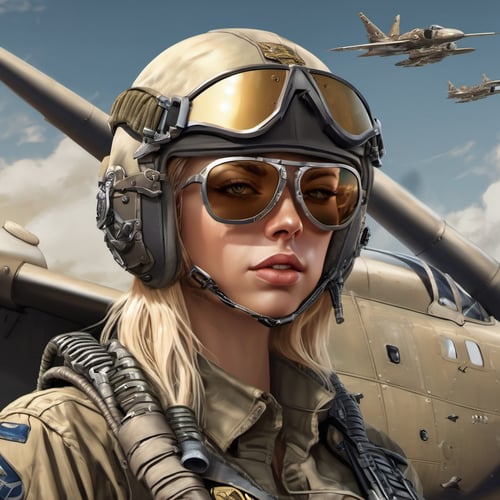 Lady army pilot by agon on Tensor.Art