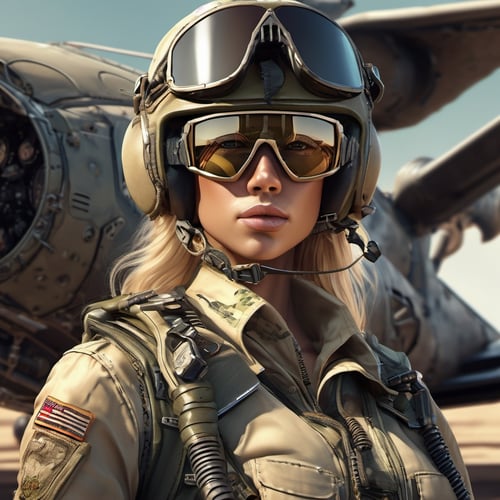 Lady army pilot by agon on Tensor.Art