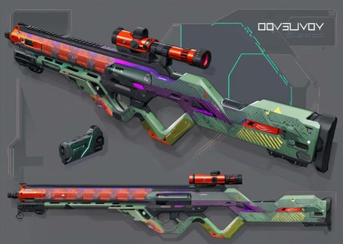 Cyber Rifle by Ciro Negrogni on Tensor.Art