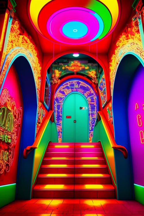 Neon Environments by Ciro Negrogni on Tensor.Art