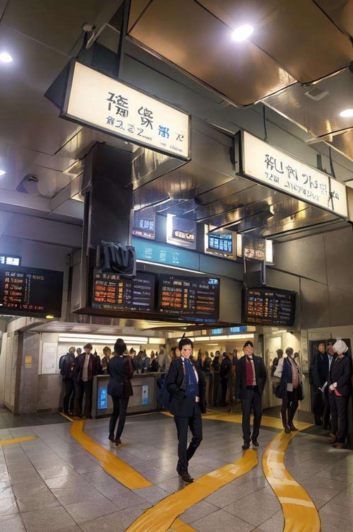 東京駅 東海道・山陽新幹線「中央のりかえ口」 by swingwings on Tensor.Art