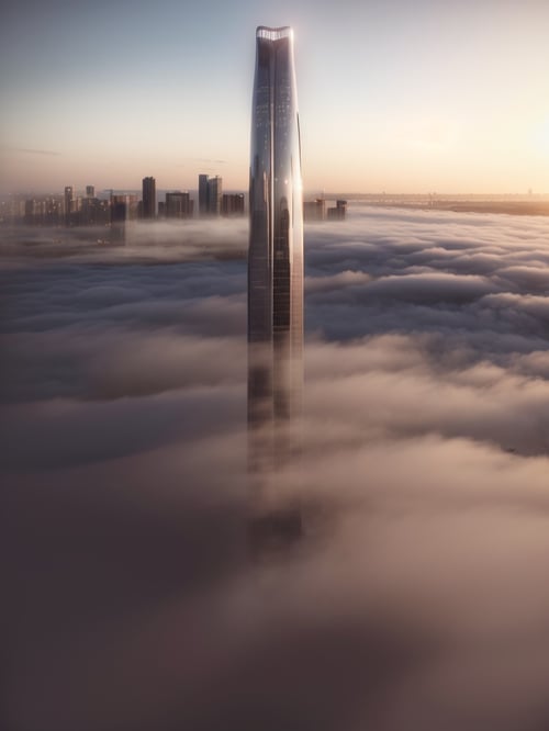 JZCG015-Super high-rise building by 建筑崔工 on Tensor.Art