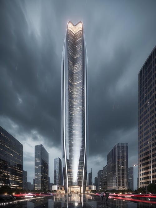 JZCG015-Super high-rise building by 建筑崔工 on Tensor.Art