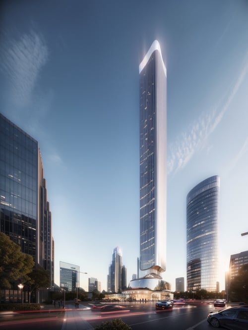 JZCG015-Super high-rise building by 建筑崔工 on Tensor.Art