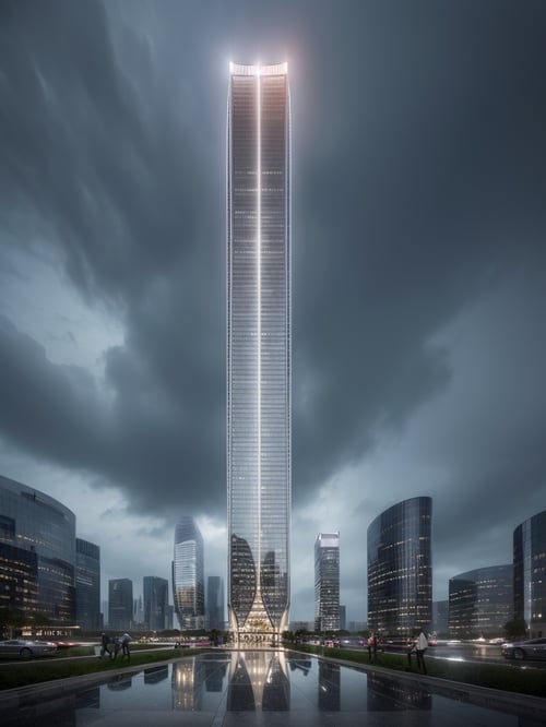 JZCG015-Super high-rise building by 建筑崔工 on Tensor.Art