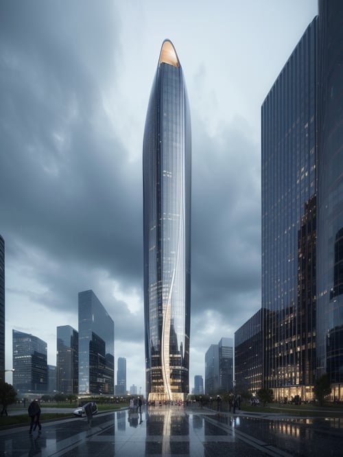 JZCG015-Super high-rise building by 建筑崔工 on Tensor.Art