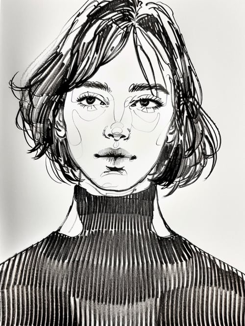 JZCG033-人物速写 by 建筑崔工 on Tensor.Art