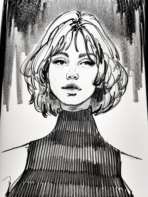 JZCG033-人物速写 by 建筑崔工 on Tensor.Art
