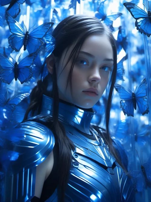 Blue_butterfly_SDXL 蓝色幻蝶 by 会飞的香蕉 on Tensor.Art