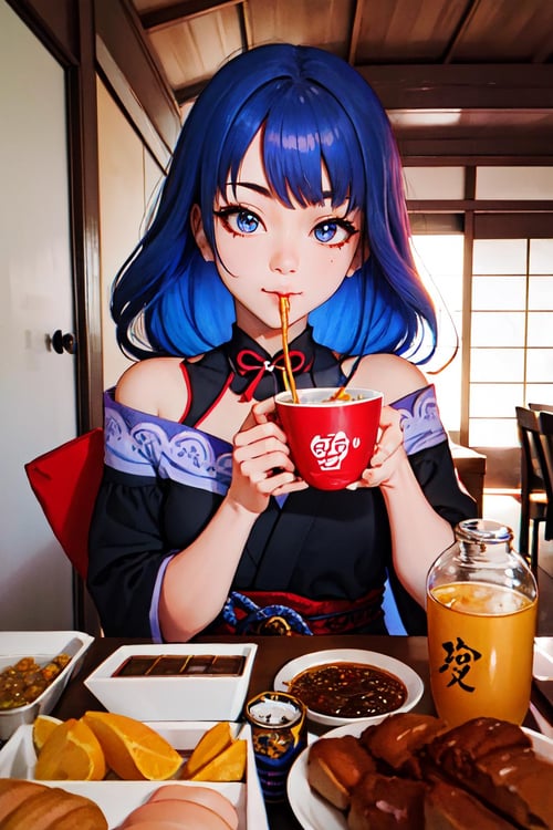 Mukbang (Eat BIG to get BIG) | Concept/Food LoRA by FallenIncursio on Tensor.Art
