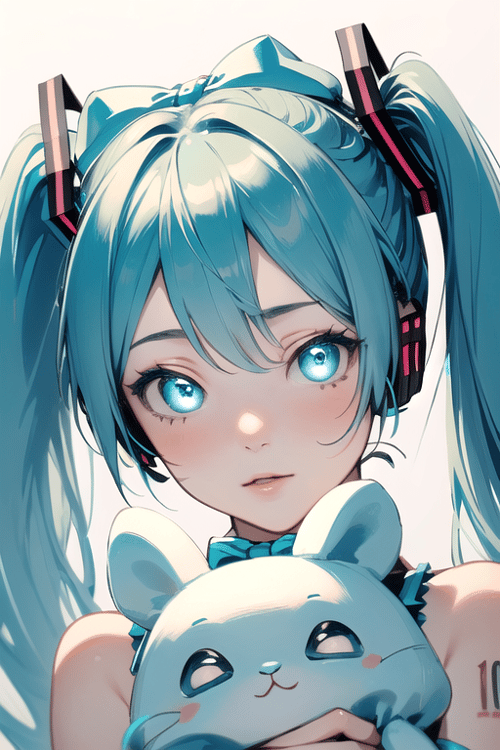 Hatsune Miku (with shiny eyes) by Herrscher_AGGA on Tensor.Art