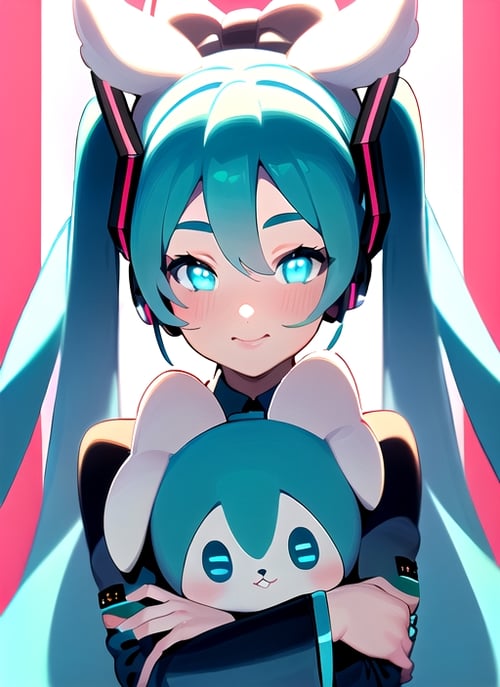 Hatsune Miku (with shiny eyes) by Herrscher_AGGA on Tensor.Art