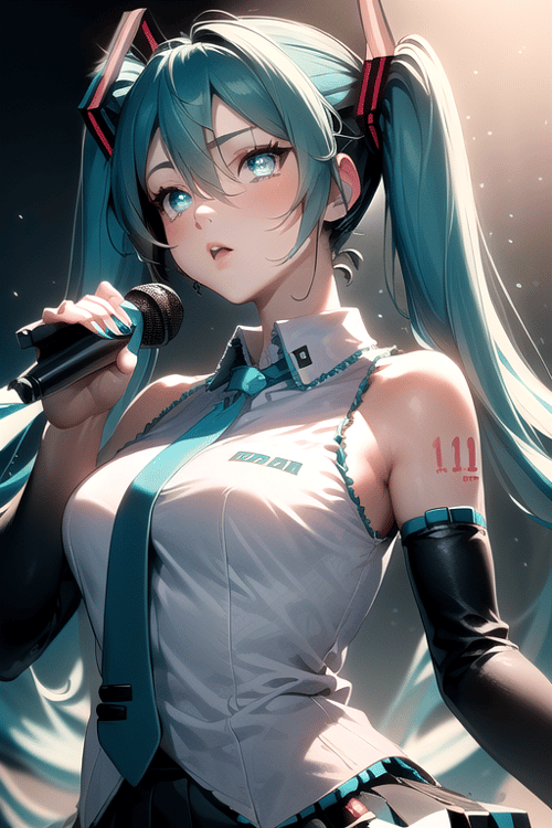 Hatsune Miku (with shiny eyes) by Herrscher_AGGA on Tensor.Art