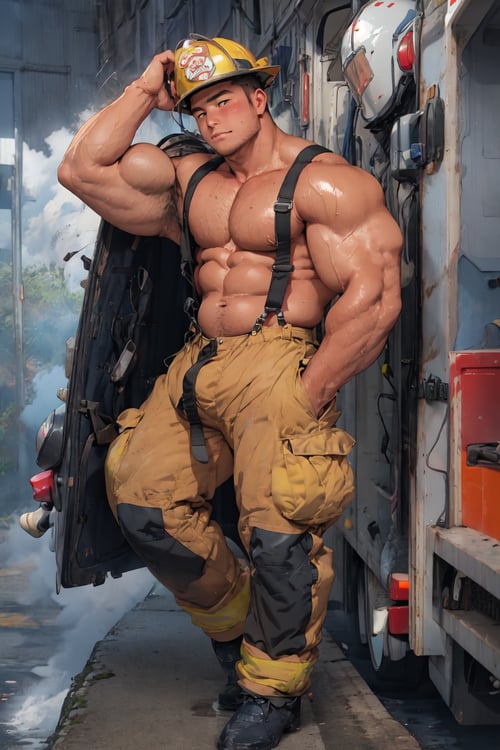 Firefighter Outfit-消防员服装 by 异度卡比星之刃 on Tensor.Art