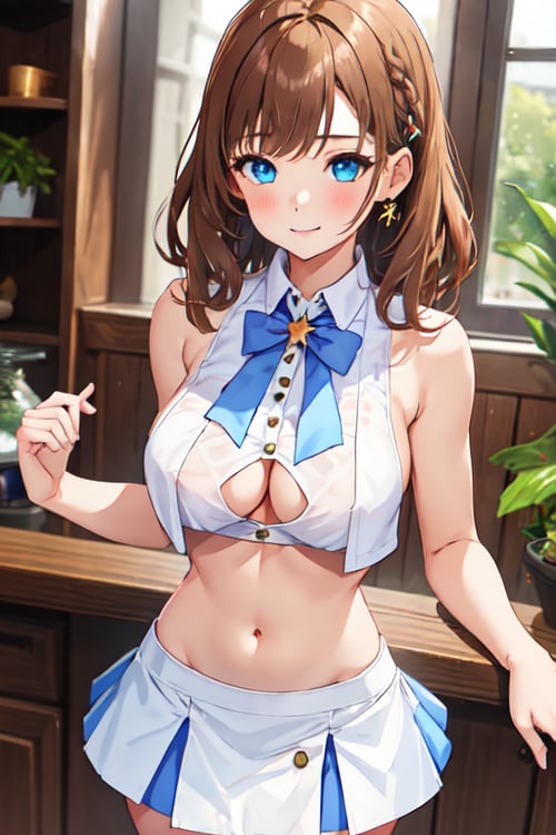 revealing sideboob shirt by Vannlinkfire1220 on Tensor.Art
