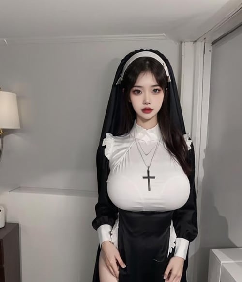 nun cos丨修女cos服 by Kira Craft on Tensor.Art