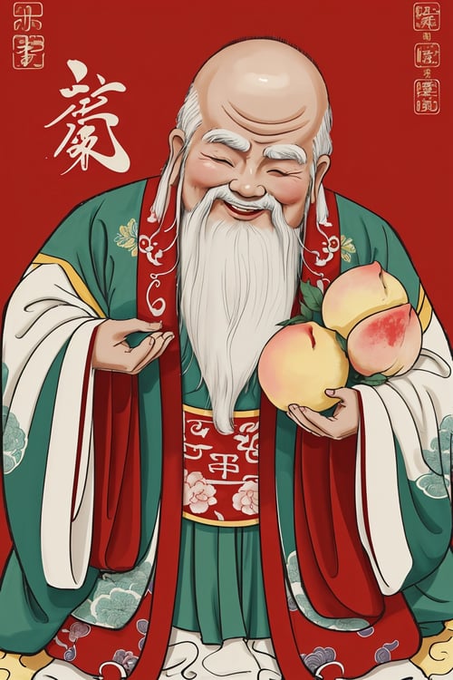 老寿星 | God of Health by 远 on Tensor.Art