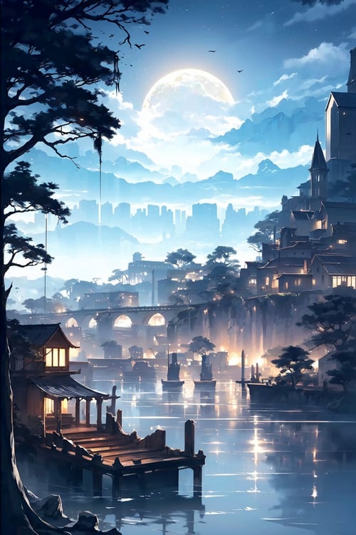 暗夜古城<万圣节> by 眸中客 on Tensor.Art