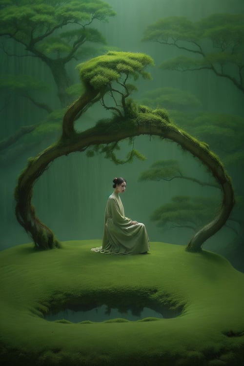 Green Meditation - Woshimadai by Ttan on Tensor.Art