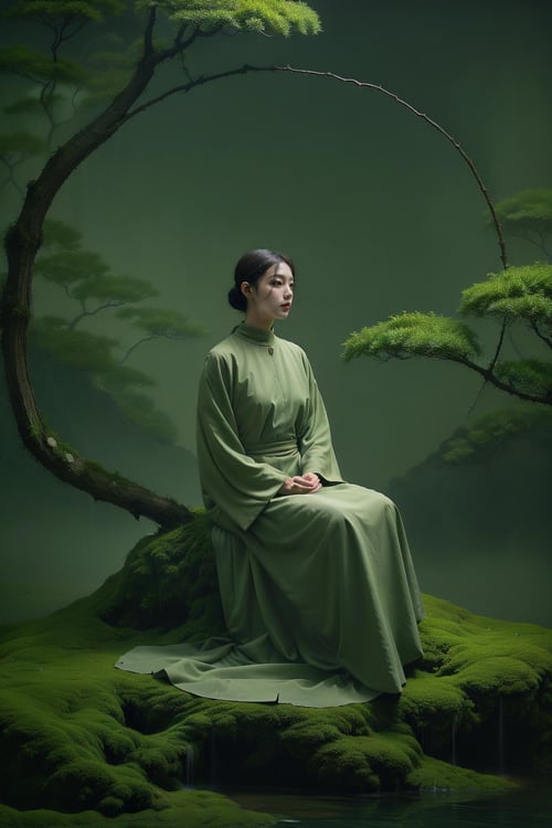 Green Meditation - Woshimadai by Ttan on Tensor.Art