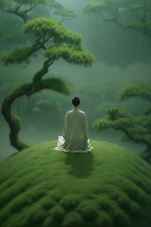 Green Meditation - Woshimadai by Ttan on Tensor.Art