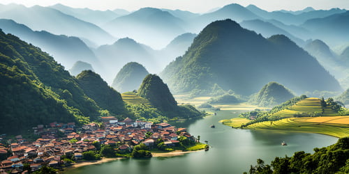 Bac Son Valley in Vietnam by doicanhbac90 on Tensor.Art
