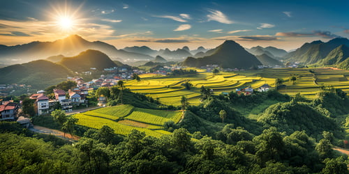 Bac Son Valley in Vietnam by doicanhbac90 on Tensor.Art