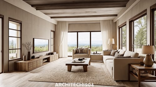 Wabi-sabi livingroom from Architech1904 by Architech1904 on Tensor.Art