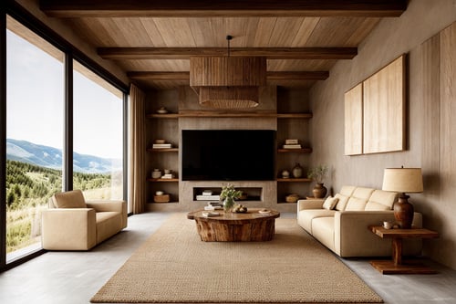 Wabi-sabi livingroom from Architech1904 by Architech1904 on Tensor.Art
