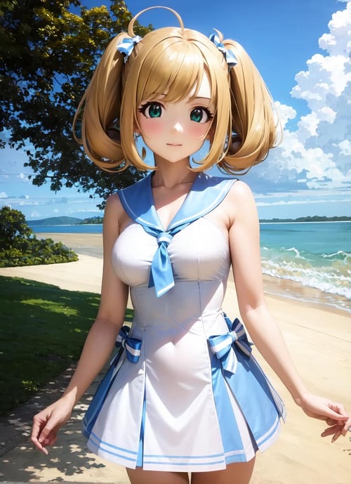 Sailor bikini and Sailor dress | THE iDOLM@STER by ishiwatafox117 on Tensor.Art