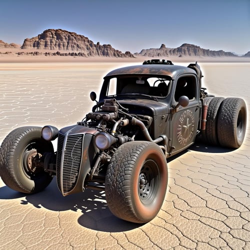 Rat Rod - The Wrecker From Hell (1936 Plymouth) [SDXL] by DennisSchöneberg on Tensor.Art