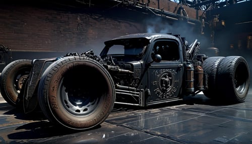 Rat Rod - The Wrecker From Hell (1936 Plymouth) [SDXL] by DennisSchöneberg on Tensor.Art