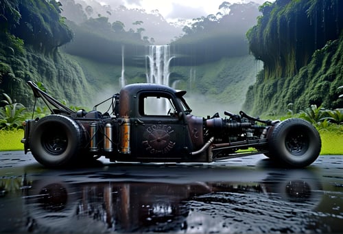 Rat Rod - The Wrecker From Hell (1936 Plymouth) [SDXL] by DennisSchöneberg on Tensor.Art