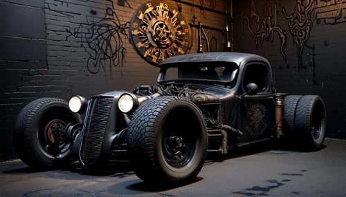 Rat Rod - The Wrecker From Hell (1936 Plymouth) [SDXL] by DennisSchöneberg on Tensor.Art