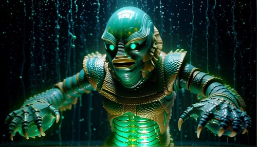 Gill-man Retro Swamp Monster 1954 [SDXL] by DennisSchöneberg on Tensor.Art
