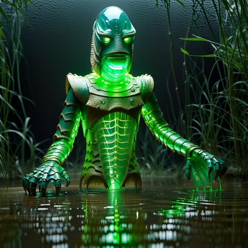 Gill-man Retro Swamp Monster 1954 [SDXL] by DennisSchöneberg on Tensor.Art