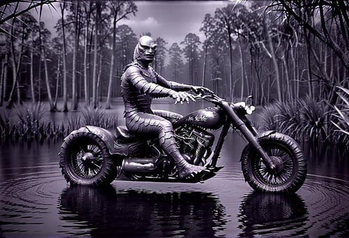 Gill-man Retro Swamp Monster 1954 [SDXL] by DennisSchöneberg on Tensor.Art