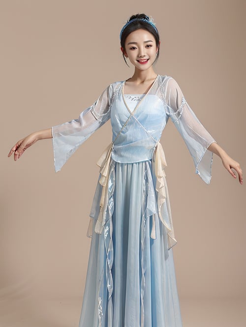 古典舞服-飘逸舞蹈服装系列 | sd1.5|多个服装lora合集 by zail on Tensor.Art