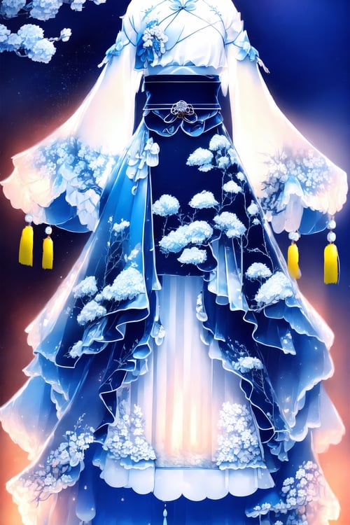 青花瓷印花-汉服 by 小苏AIGC on Tensor.Art